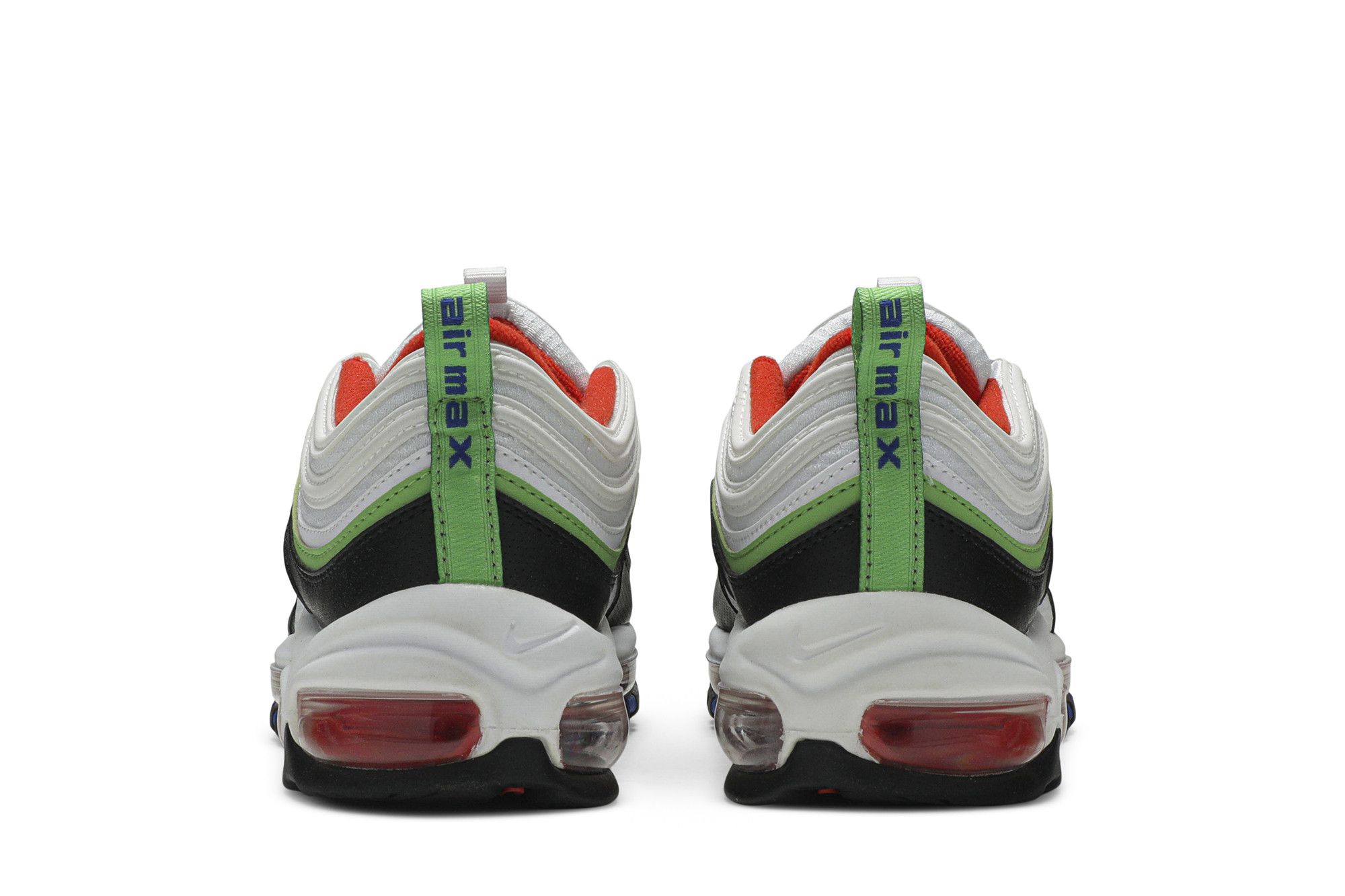 Pre-owned Nike Air Max 97 Gs 'white Royal Green Nebula'