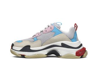 Blue and pink 2024 balenciaga triple s