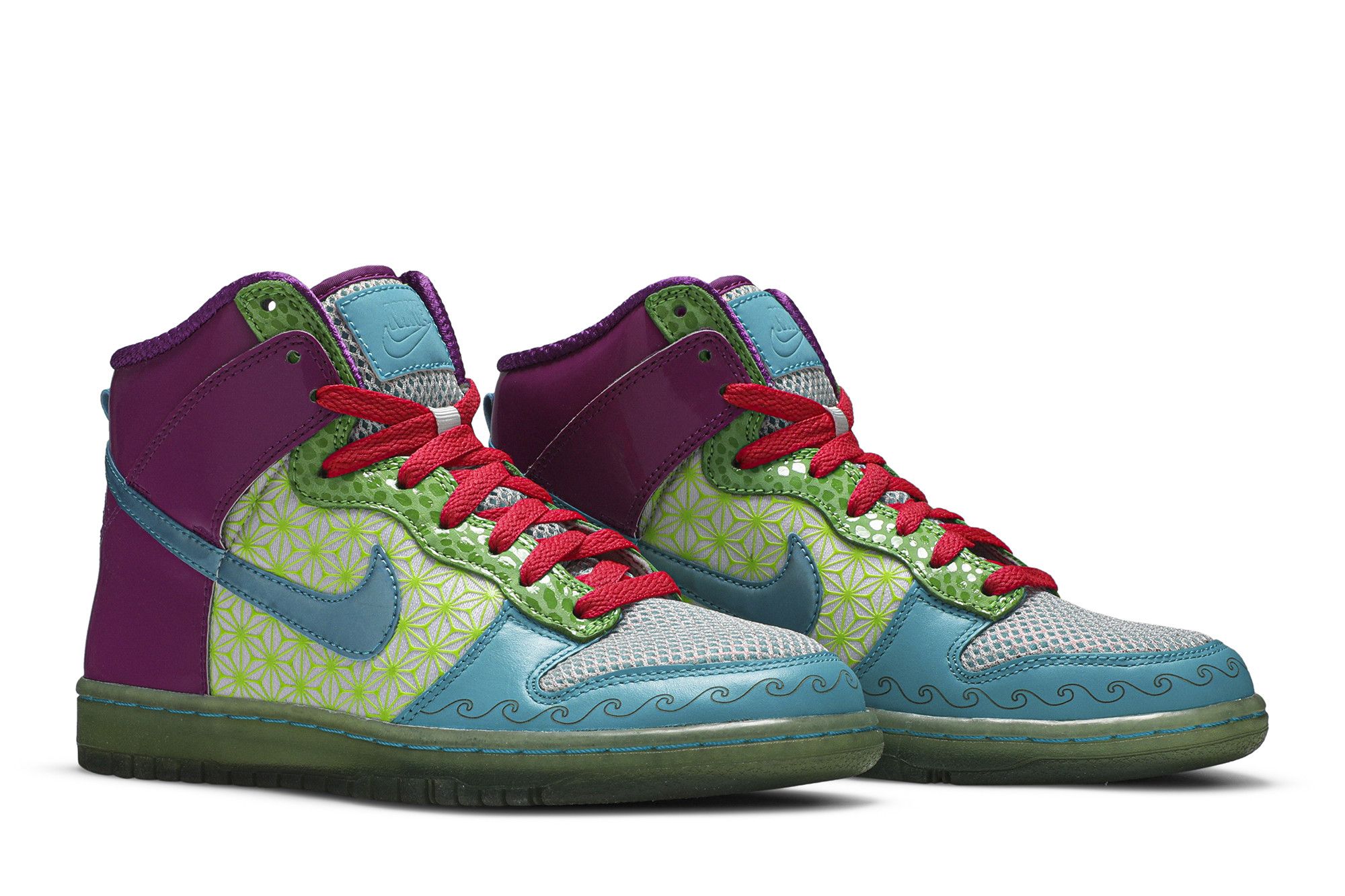 Pre-owned Nike Wmns Dunk High Skinny 'doernbecher' In Purple