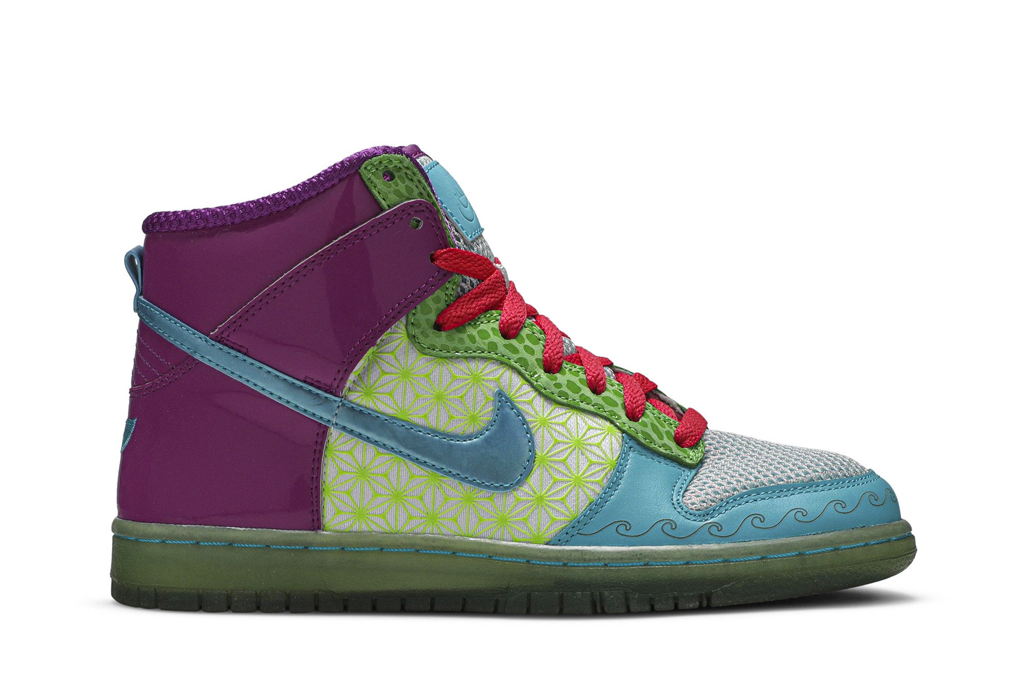 Pre-owned Nike Wmns Dunk High Skinny 'doernbecher' In Purple