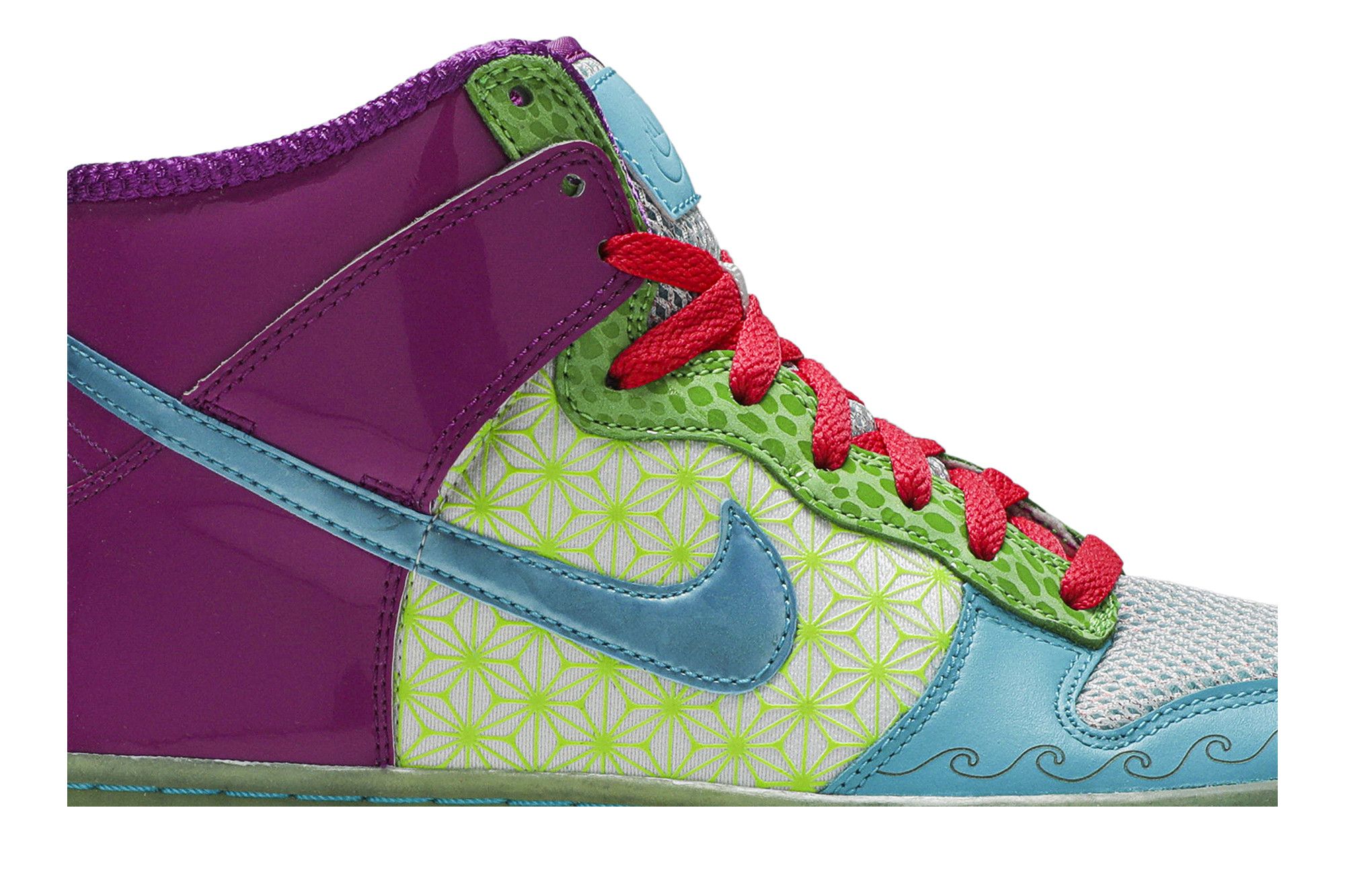 Pre-owned Nike Wmns Dunk High Skinny 'doernbecher' In Purple