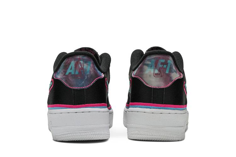 Nike Air Force 1 Low Top Sneaker Miami Vice NBA Edition Size 7Y/Woman’s 8.5