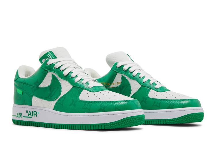 Nike x Louis Vuitton Air Force 1 Low Virgil Abloh - White/Green Sneakers  - Farfetch