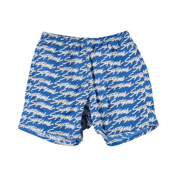 Buy Supreme Signature Script Logo Water Short 'Royal Blue