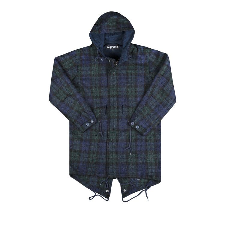 Buy Supreme Wool Fishtail Parka 'Plaid' - FW16J43 PLAID | GOAT
