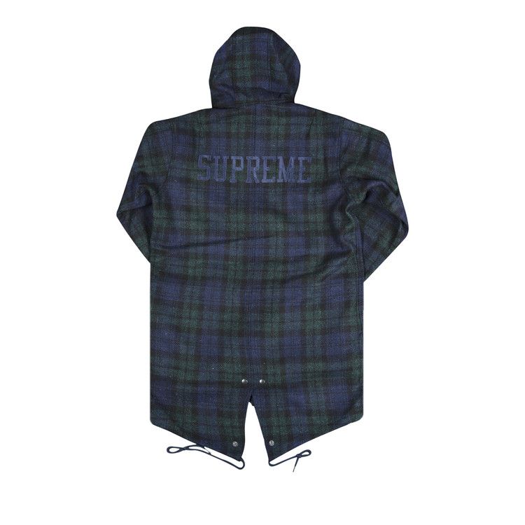 Buy Supreme Wool Fishtail Parka 'Plaid' - FW16J43 PLAID | GOAT