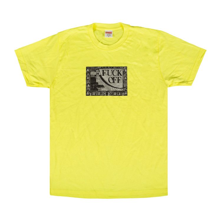 Buy Supreme Fuck Off T-Shirt 'Neon' - SS16T4 NEON | GOAT