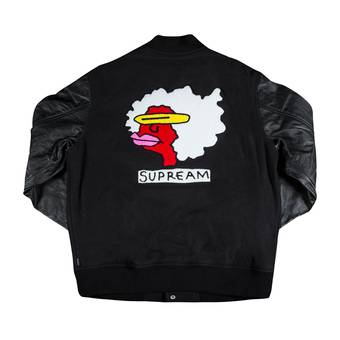 Buy Supreme Gonz Ramm Varsity Jacket 'Black' - FW17J30 BLACK