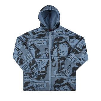 Buy Supreme x Thrasher Boyfriend Hooded Zip Up Jacket 'Blue