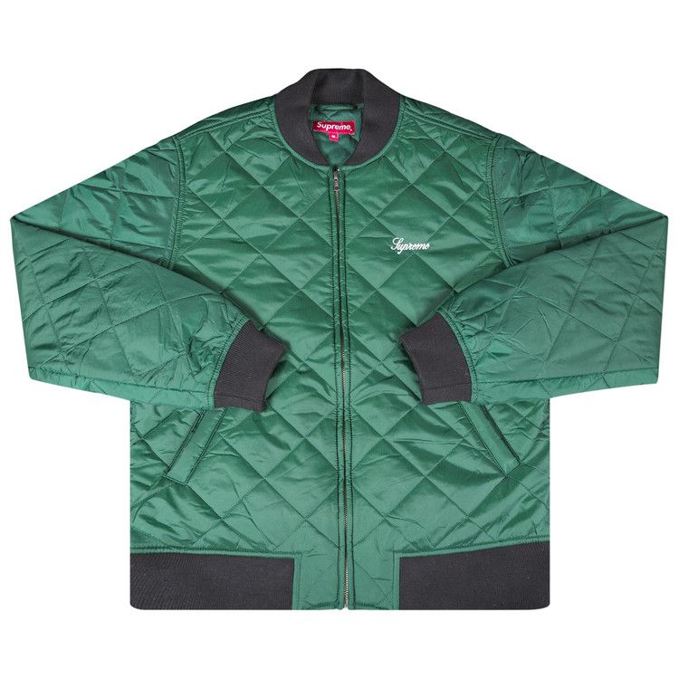 Buy Supreme Sequin Patch Quilted Bomber Jacket 'Green' - SS16J20