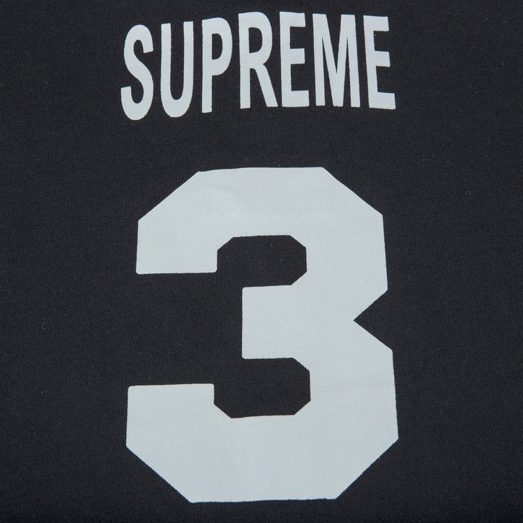 Supreme X Playboy Shorts-Sleeve Henley Top Black