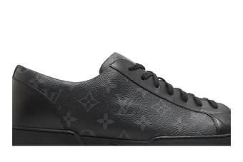 Louis Vuitton Match-Up LV Monogram Black Leather Low Top Sneakers