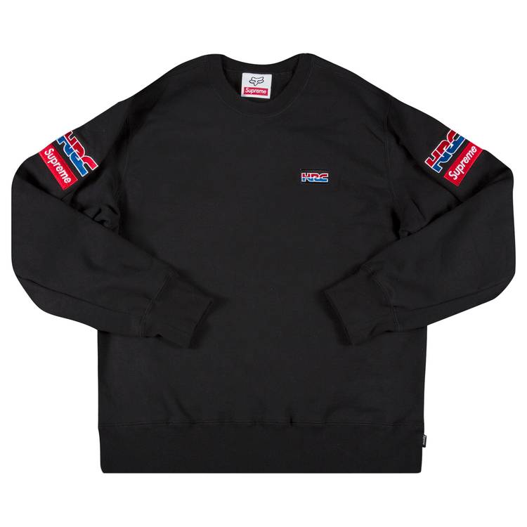 Buy Supreme x Honda Fox Racing Crewneck 'Black' - FW19SW6