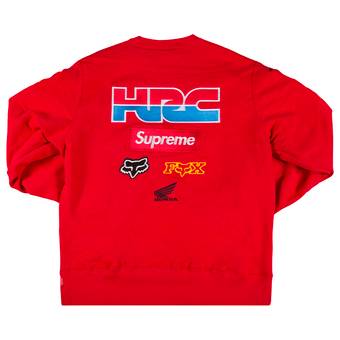 Buy Supreme x Honda Fox Racing Crewneck 'Red' - FW19SW6 RED | GOAT