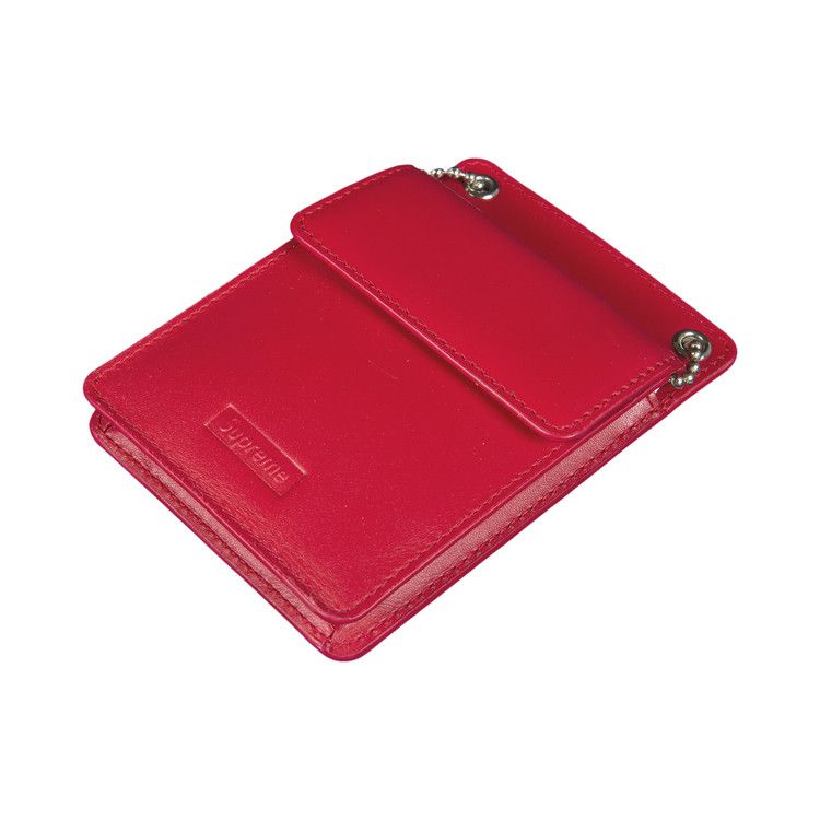 Buy Supreme Leather ID Holder and Wallet 'Red' - FW18A30 RED