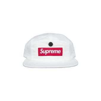 Buy Supreme Snap Button Pocket Camp Cap 'White' - FW18H98 WHITE | GOAT