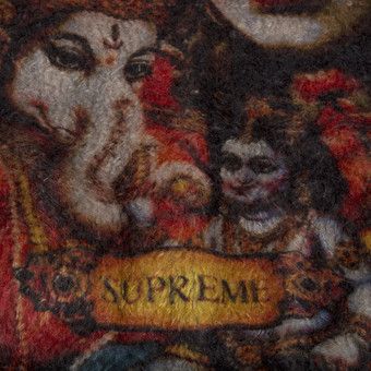 Buy Supreme Ganesha Faux Fur Jacket 'Black' - FW19J29 BLACK | GOAT