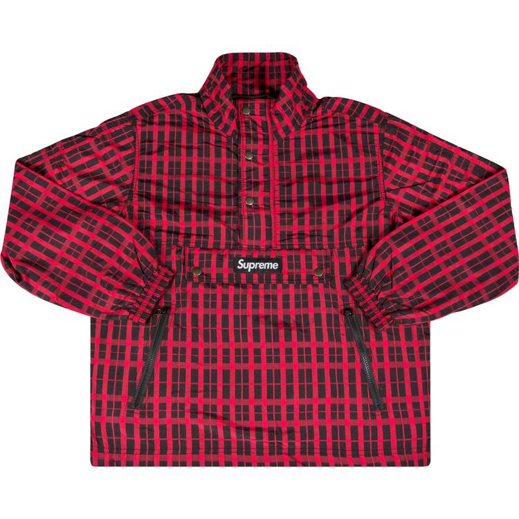 Buy Supreme Nylon Plaid Pullover 'Red' - FW18J14 RED | GOAT CA