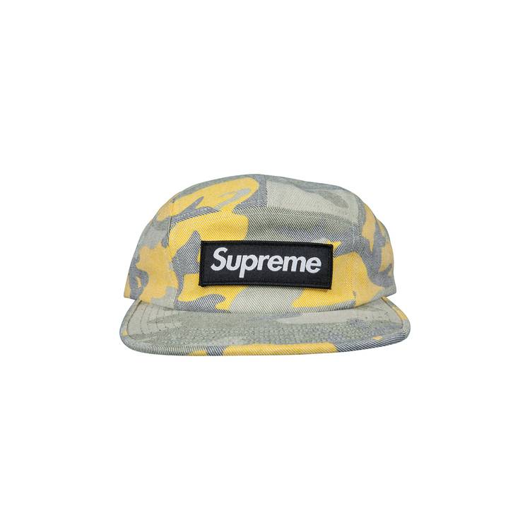Supreme Washed Out Camo Camp Cap 'Yellow'