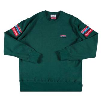 Buy Supreme x Honda Fox Racing Crewneck 'Green' - FW19SW6 ...