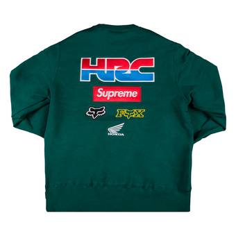 Buy Supreme x Honda Fox Racing Crewneck 'Green