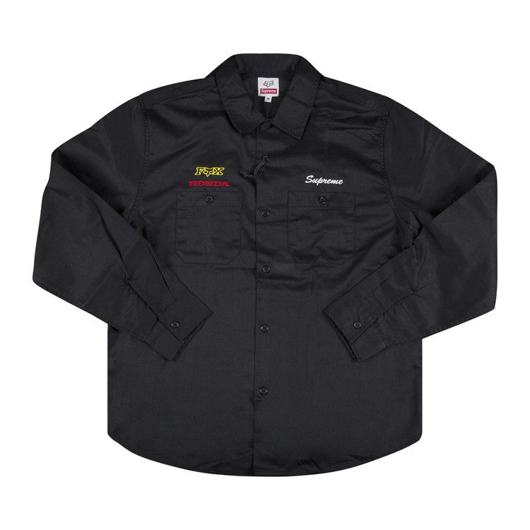 Size xl Supreme x Honda Fox Racing Work Shirt 'Black'