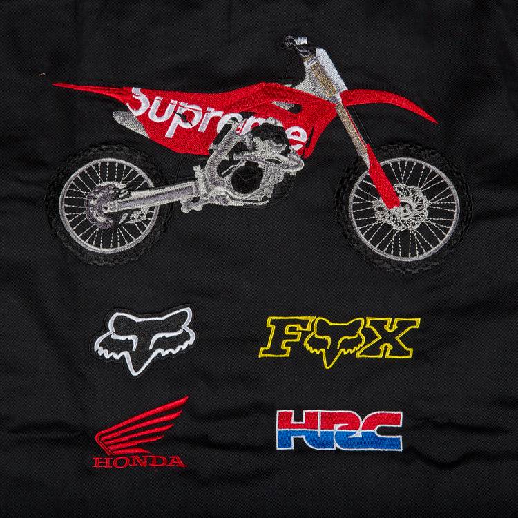 Supreme x Honda Fox Racing Work Shirt 'Black' | GOAT