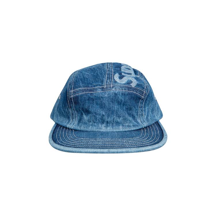 Supreme Top Logo Denim Camp Cap 'Blue'