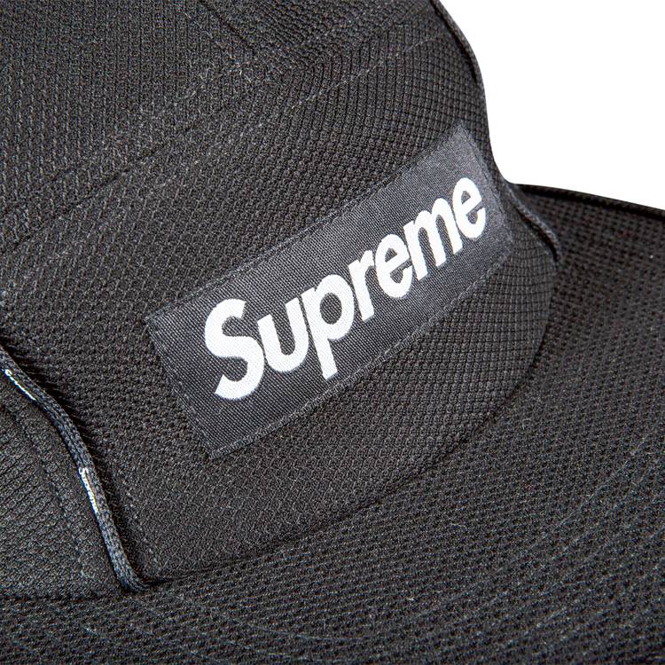 Supreme nylon pique camp cap clearance black