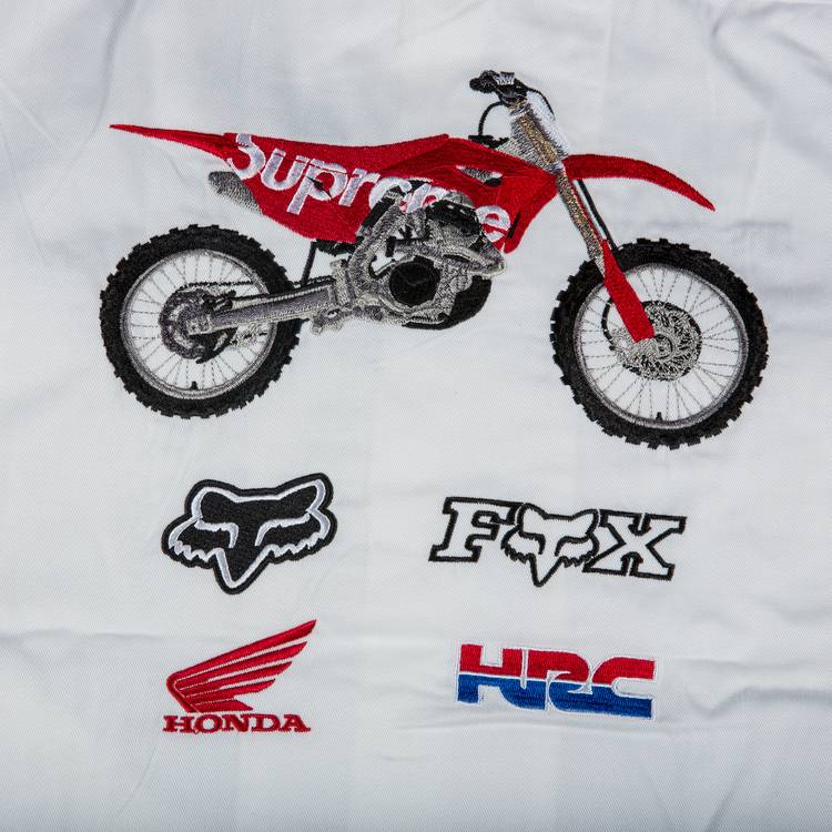 Buy Supreme x Honda Fox Racing Work Shirt 'White' - FW19S25 WHITE