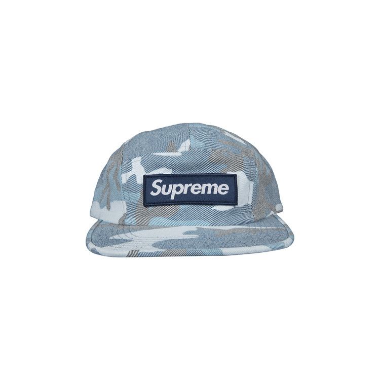 Buy Supreme Washed Out Camo Camp Cap 'Blue' - SS19H18 BLUE | GOAT