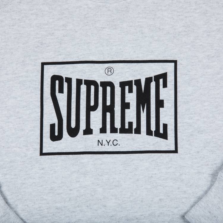 Buy Supreme Warm Up Crewneck 'Ash Grey' - SS19SW79 ASH GREY | GOAT