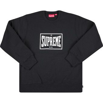 Buy Supreme Warm Up Crewneck 'Black' - SS19SW79 BLACK | GOAT