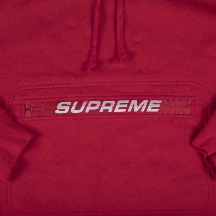 Buy Supreme Zip Pouch Hooded Sweatshirt 'Red' - SS19SW18 RED | GOAT