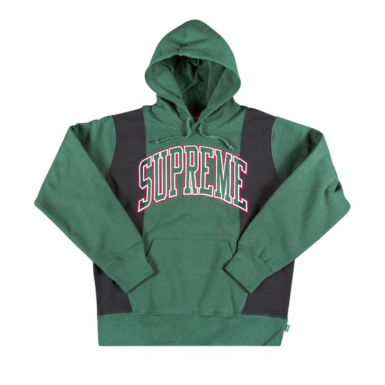 Buy Supreme Paneled Arc Hooded Sweatshirt 'Green' - FW19SW33