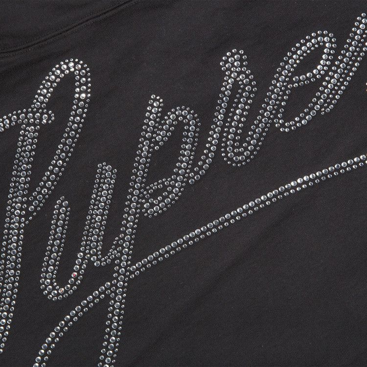 Supreme Rhinestone Script Hooded Sweat