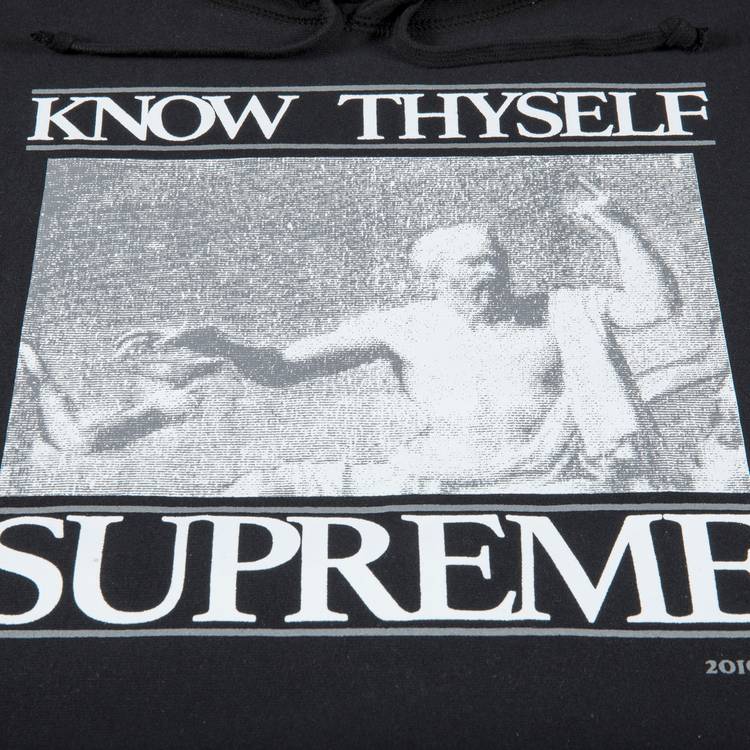 Buy Supreme Know Thyself Hooded Sweatshirt 'Black' - SS19SW85