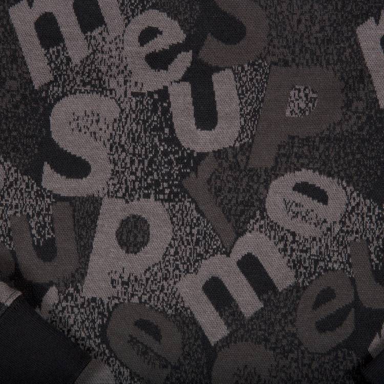 Buy Supreme Scatter Text Crewneck 'Black' - FW19KN9 BLACK | GOAT