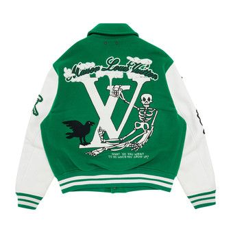 Louis vuitton discount varsity jacket green