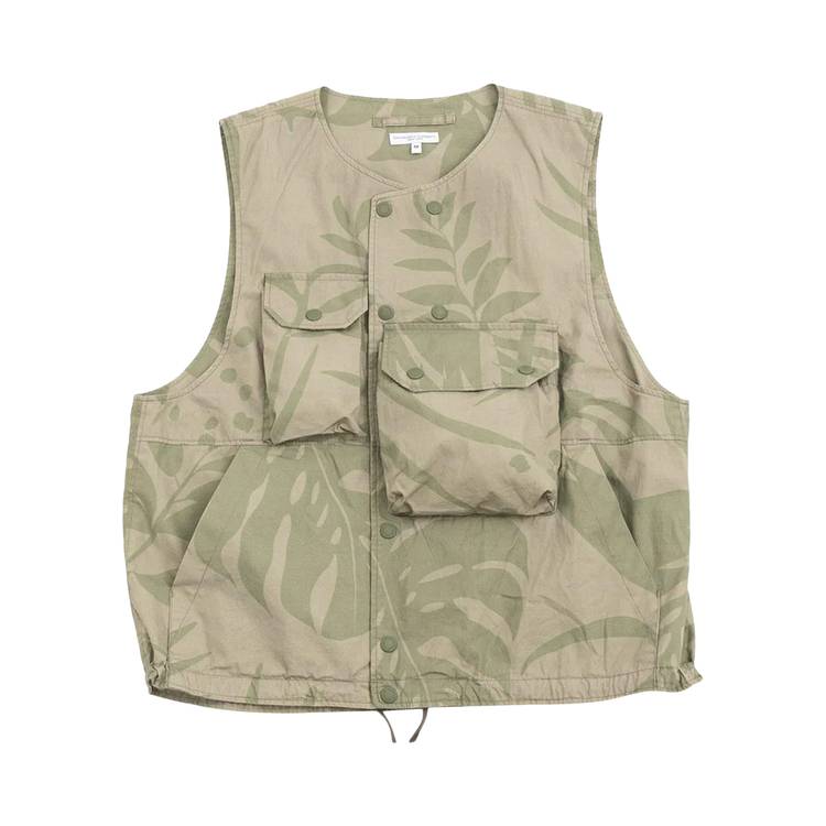 Engineered Garments Cover Vest 'Khaki/Olive' | GOAT