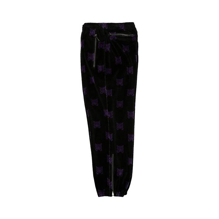 Buy Needles Zipped Track Pant 'Black/Purple' - LQ238 BLAC | GOAT