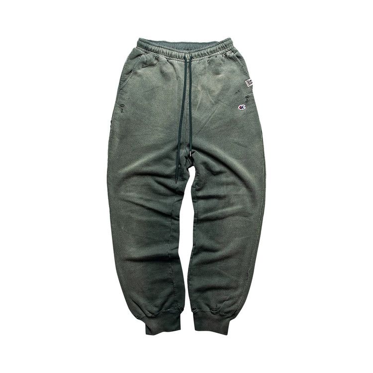 Buy Maison Mihara Yasuhiro Distressed Sweatpants 'Green Buy Maison Mihara Yasuhiro Distressed Sweatpants 'Green