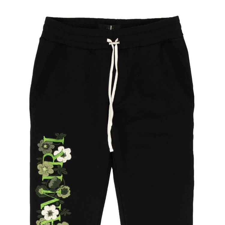 DEDICATED - Sweatpants Lomma Small Flowers AOP Black