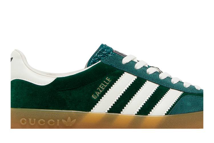 Adidas x Gucci Gazelle Leather & Suede Black / Green / Red Low Top