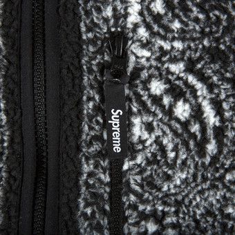 Buy Supreme Reversible Bandana Fleece Jacket 'Black' - FW19J61