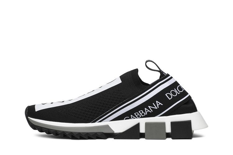 Black shops and white dolce gabbana sneakers