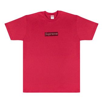 Supreme swarovski best sale box logo red