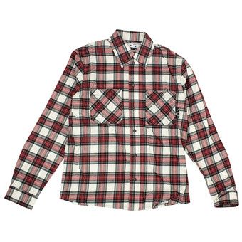 Buy Off-White Check Arrow Flannel Shirt 'Red
