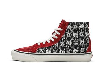 Buy Vans Sk8-Hi 38 DX 'Skulls Red Black' - VN0A38GFX7Z | GOAT