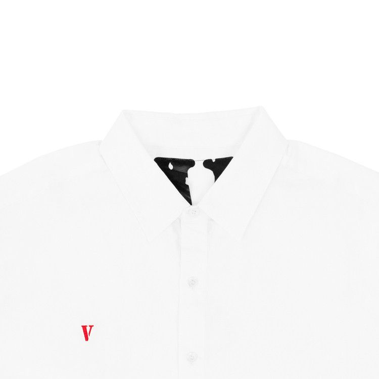 Vlone Long-Sleeve Button Up White/Red